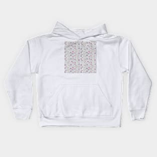 Geometric Line Art Pattern - Vertical Retro Sunrise Kids Hoodie